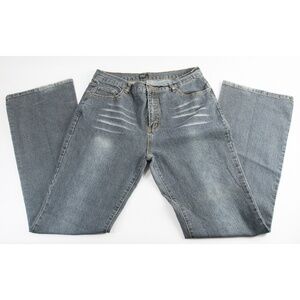 Saix Boot Cut Grey Blue Stretch Denim Jeans 42